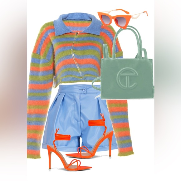 Fuzzy crop sweater - Picture 1 of 1